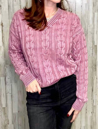 Charlie B - Brooke Cable Knit Sweater