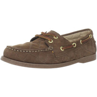 Sebago Women's Coast Two Eye Quilted Boat Shoes in brown - women's flats