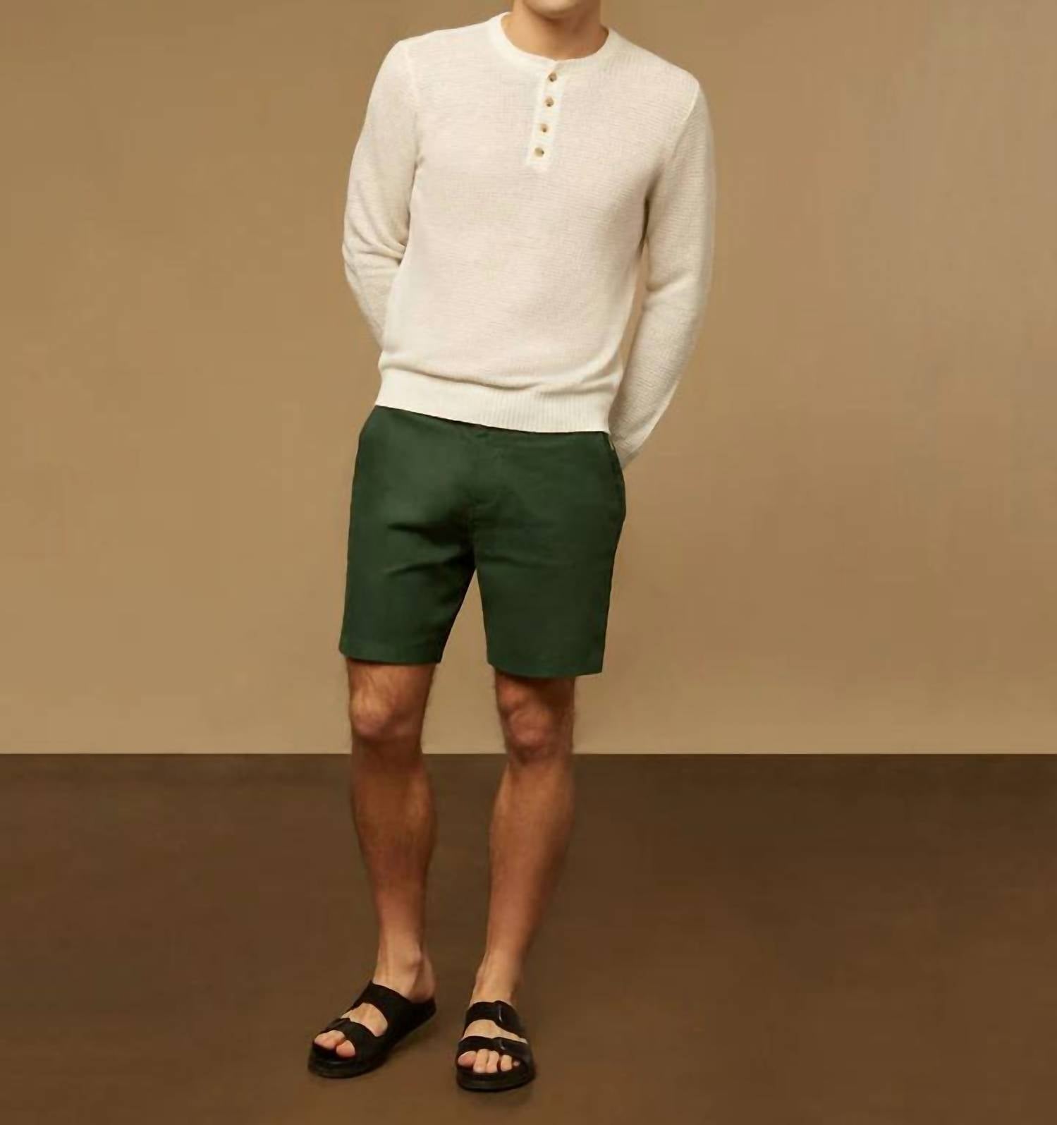 MEN STRETCH LINEN TRAVELER SHORT
