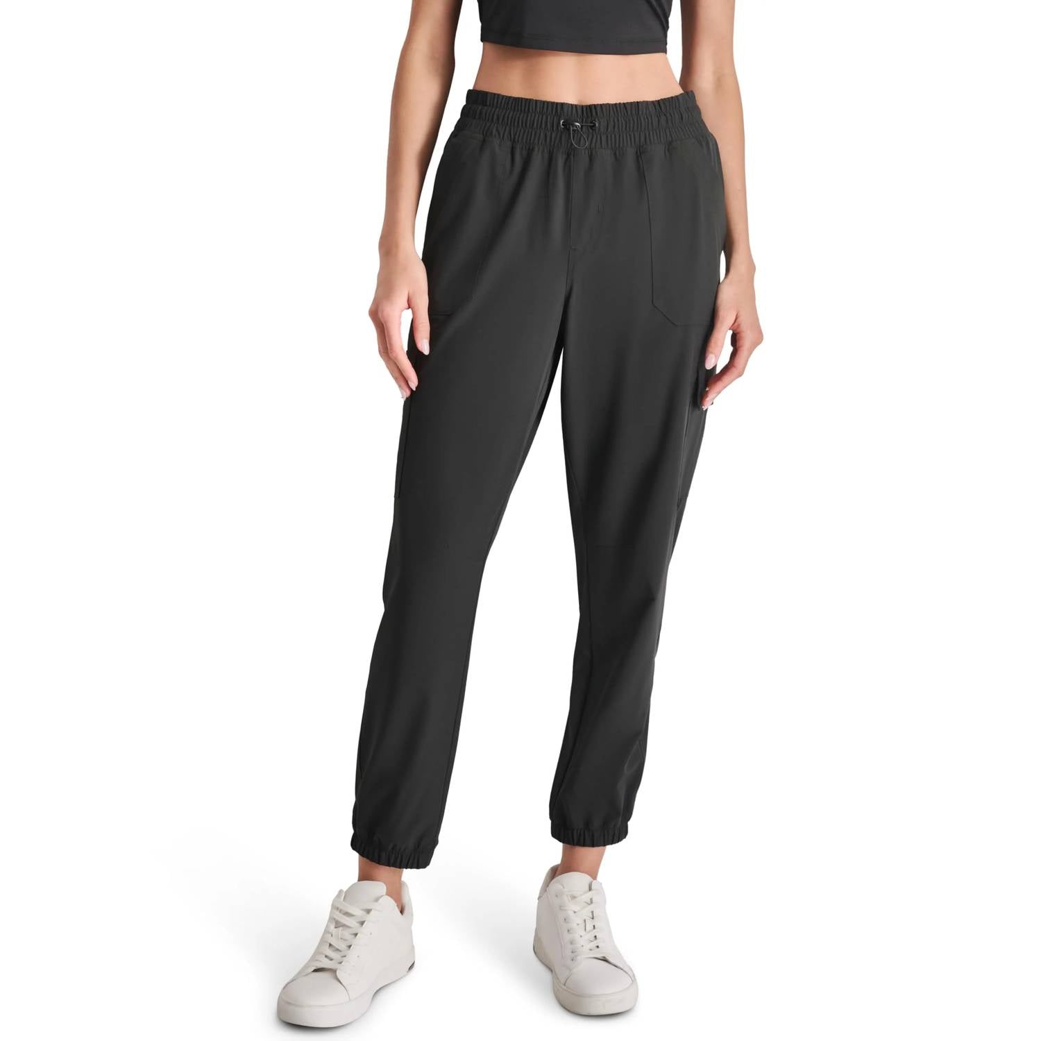 Dkny - Smocked Bungee Woven Cargo Jogger