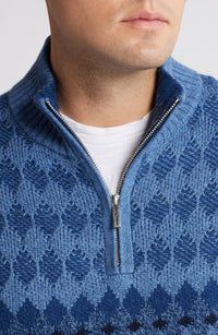 Tommy Bahama - Ombre Argyle Half Zip Sweater