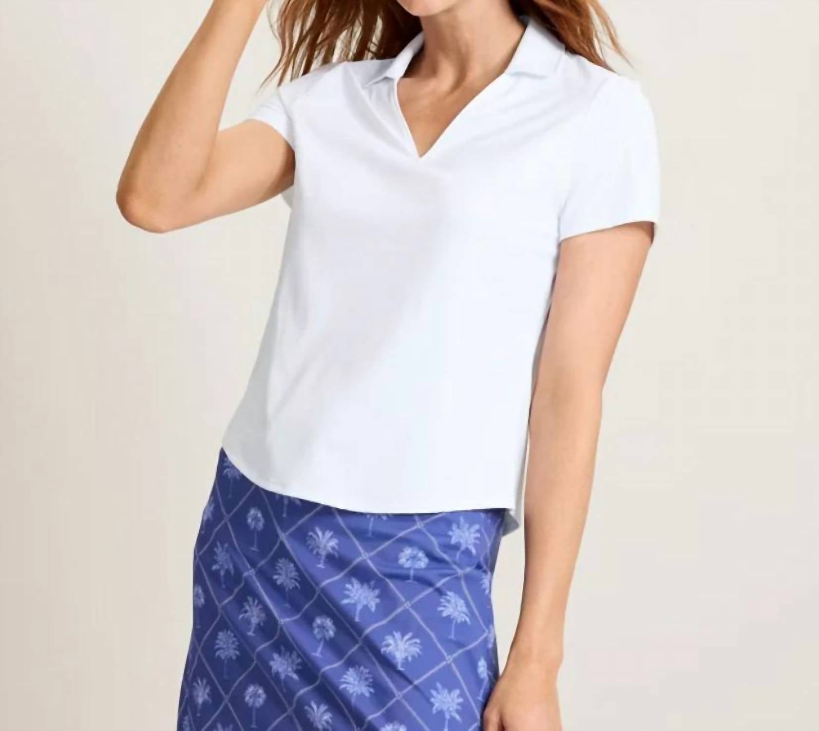 Tommy Bahama - Abby Spread Collar Short Sleeve Polo Top
