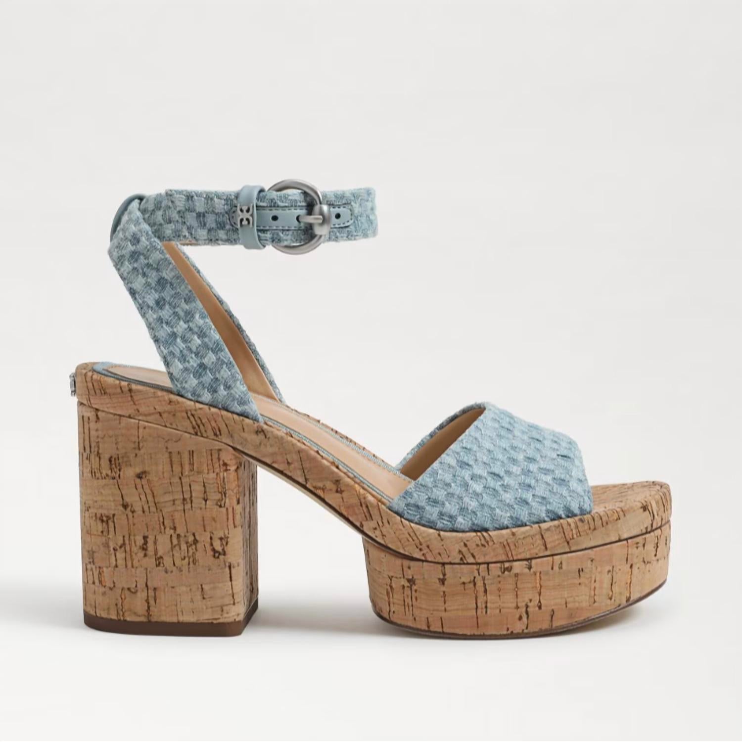 Sam Edelman - Women's Immie Ankle Strap Open Toe Block Heeled Sandals