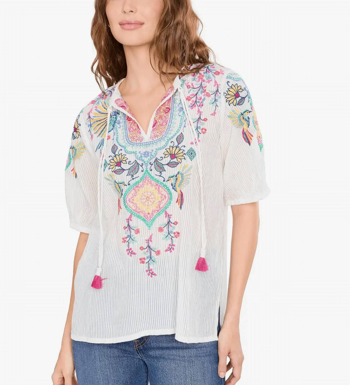 Johnny Was - Margot Short Sleeve Blouse