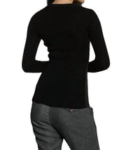 Skinny Rib Vee Pullover