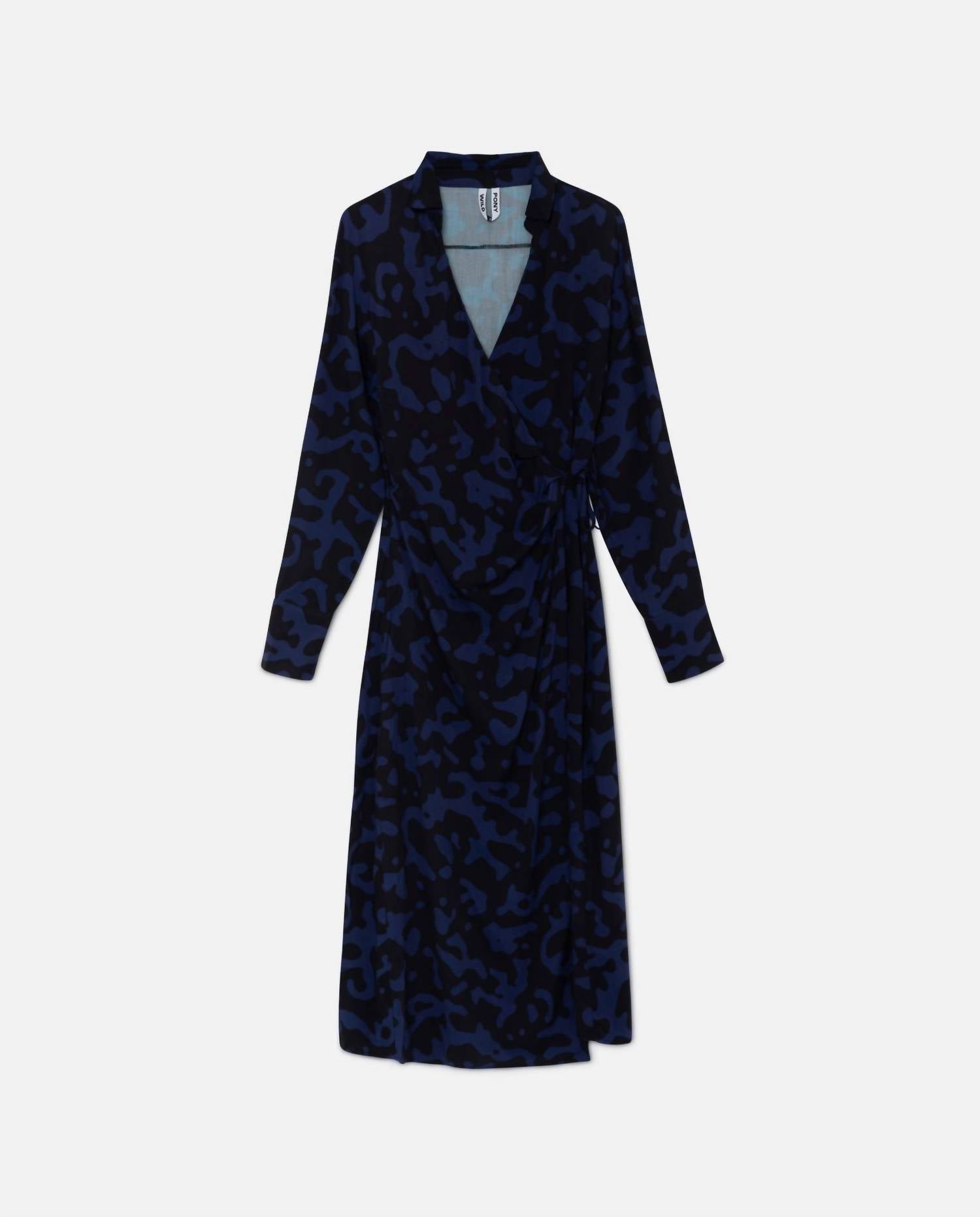 Wild Pony - Abstract Midi Wrap Dress