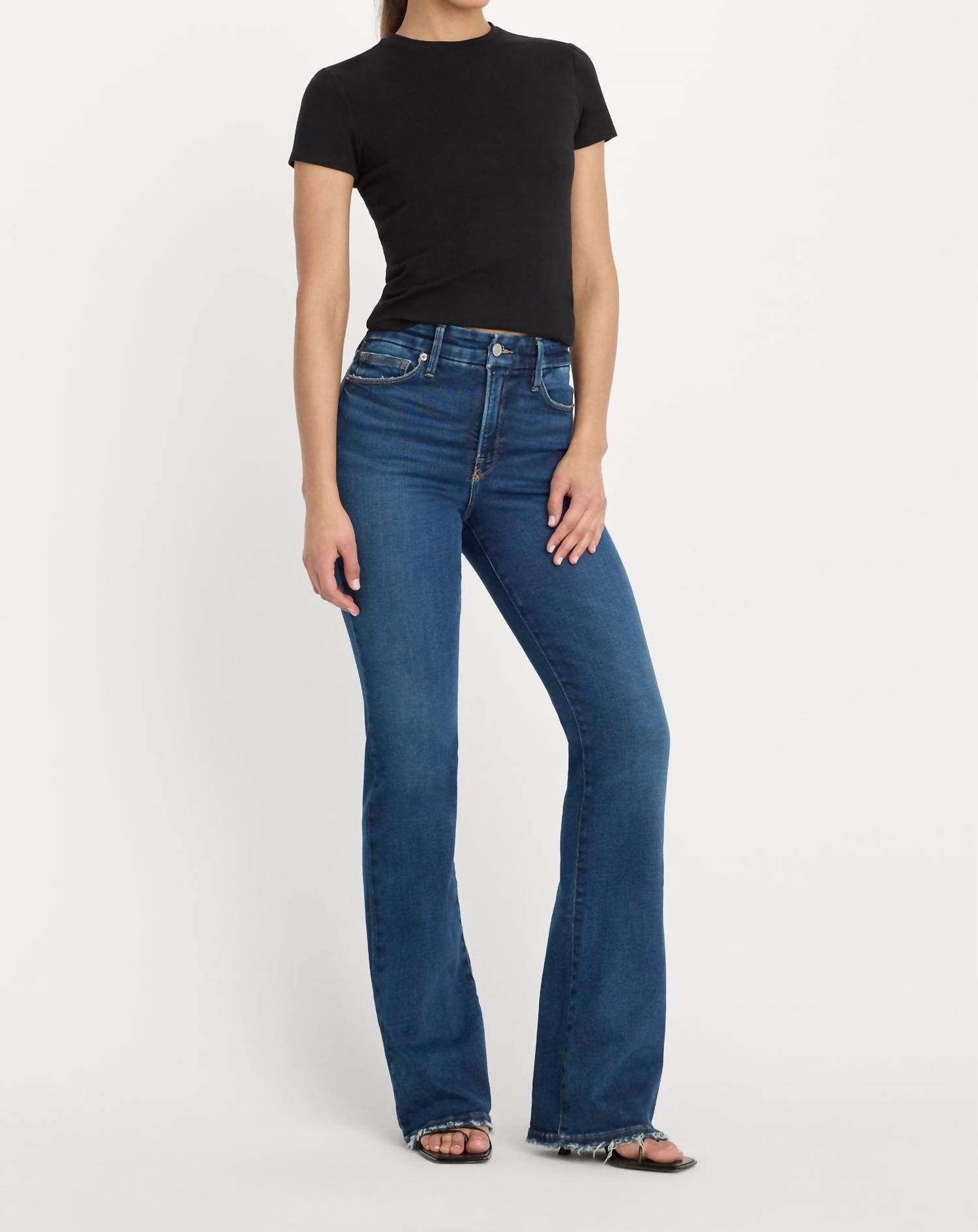 Good American - Soft Tech Good Classic Bootcut Jeans