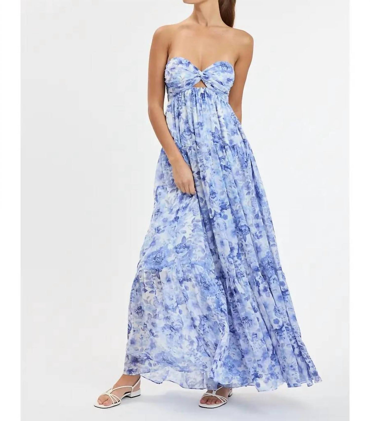 Sky To Moon - Peony Breeze Open Back Floral Maxi Dress
