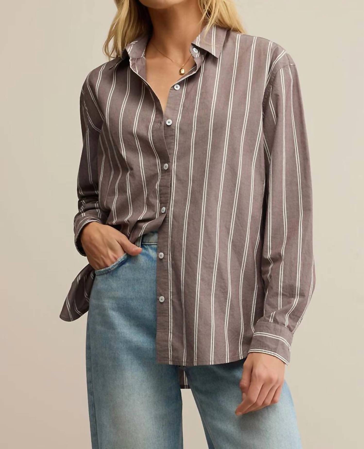 Z Supply - Seaport Striped Poplin Shirt