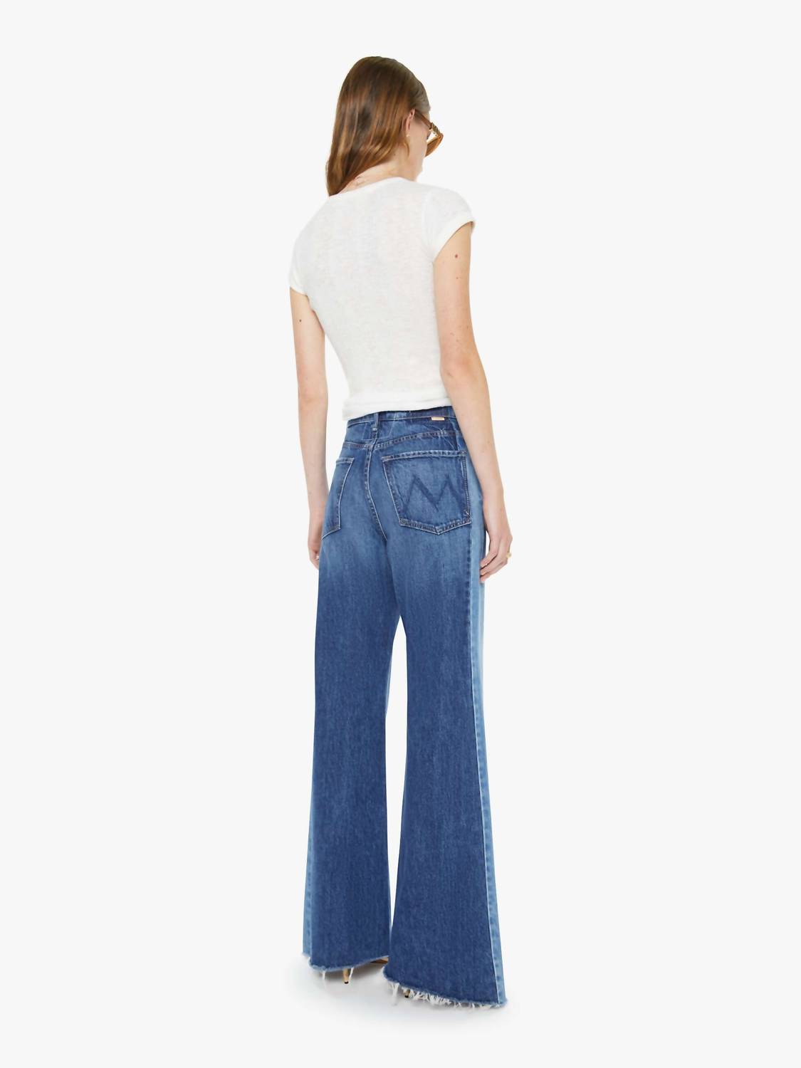 Mother - Tux Sidestepper Sneak Fray Denim Jean