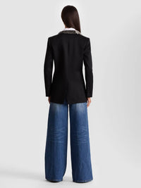 Alice + Olivia - Elna Embellished Long Blazer