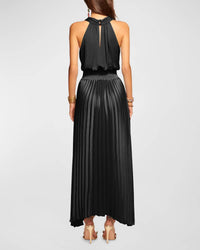 Ramy Brook - Arina Pleated Halter Midi Dress