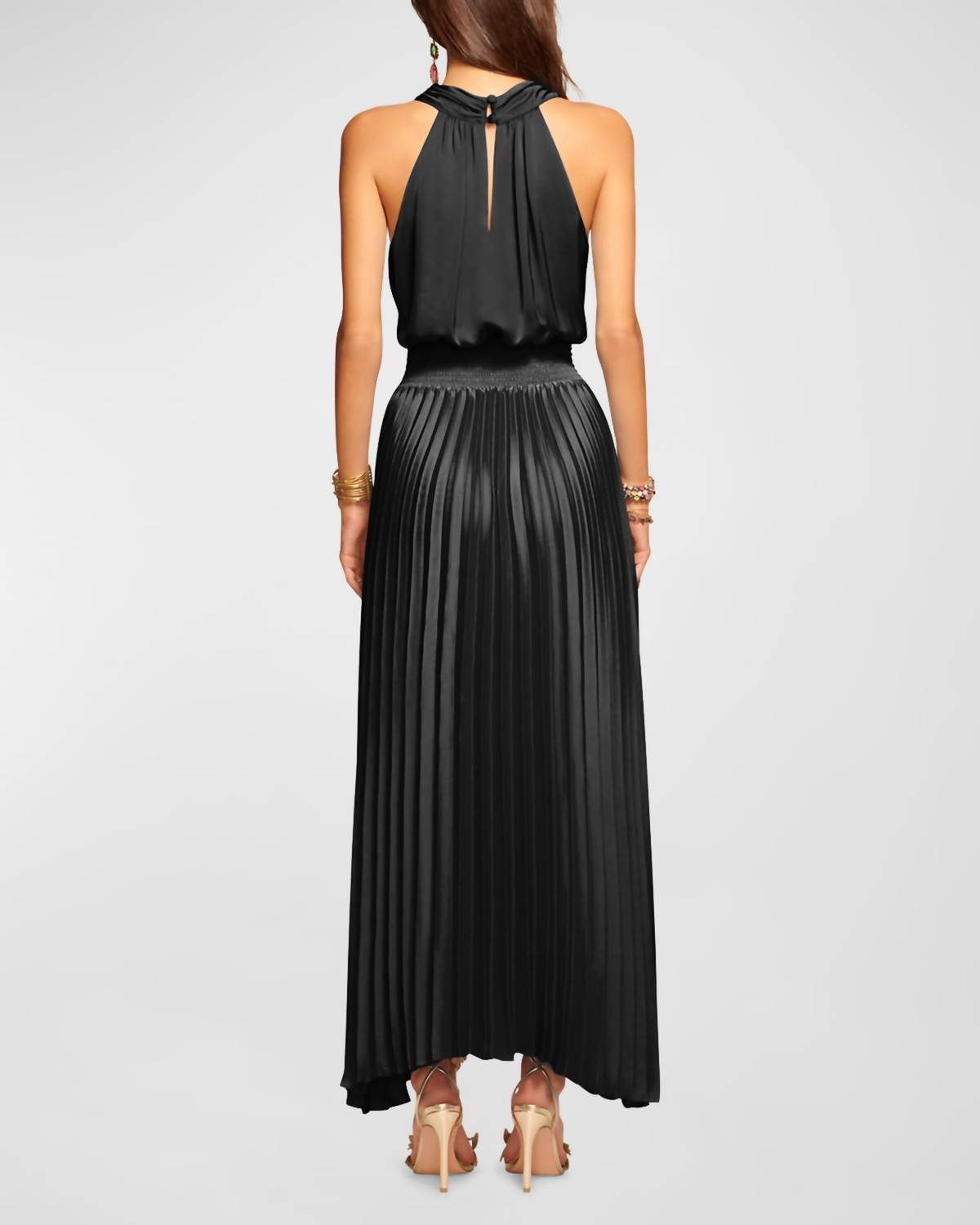 Ramy Brook - Arina Pleated Halter Midi Dress