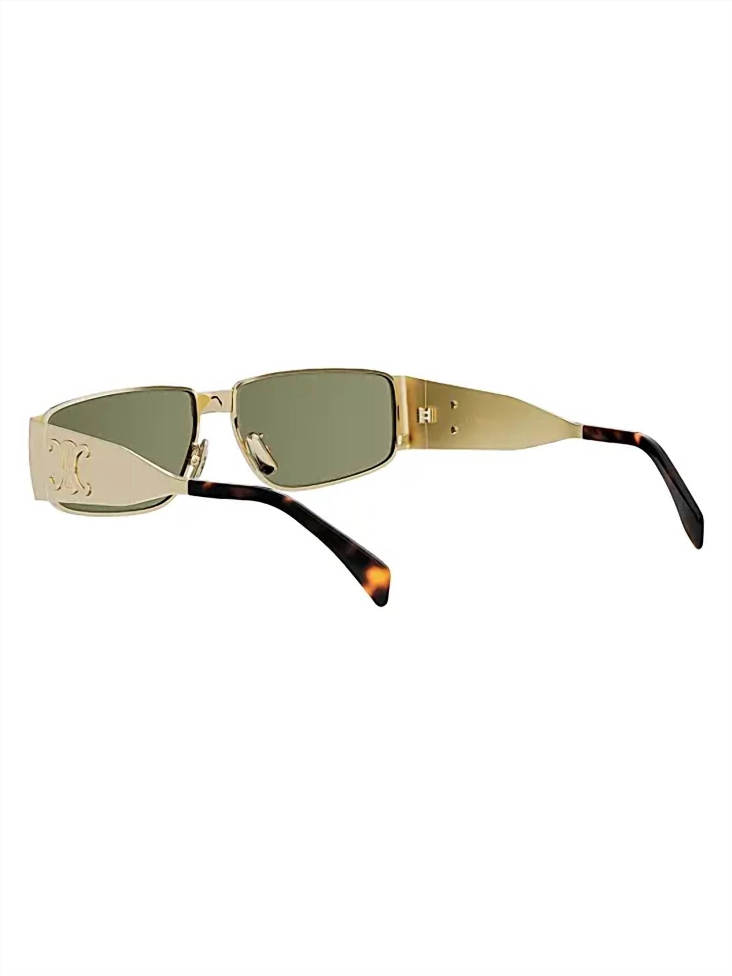 Celine - Men's Metal Triomphe Rectangular Sunglasses