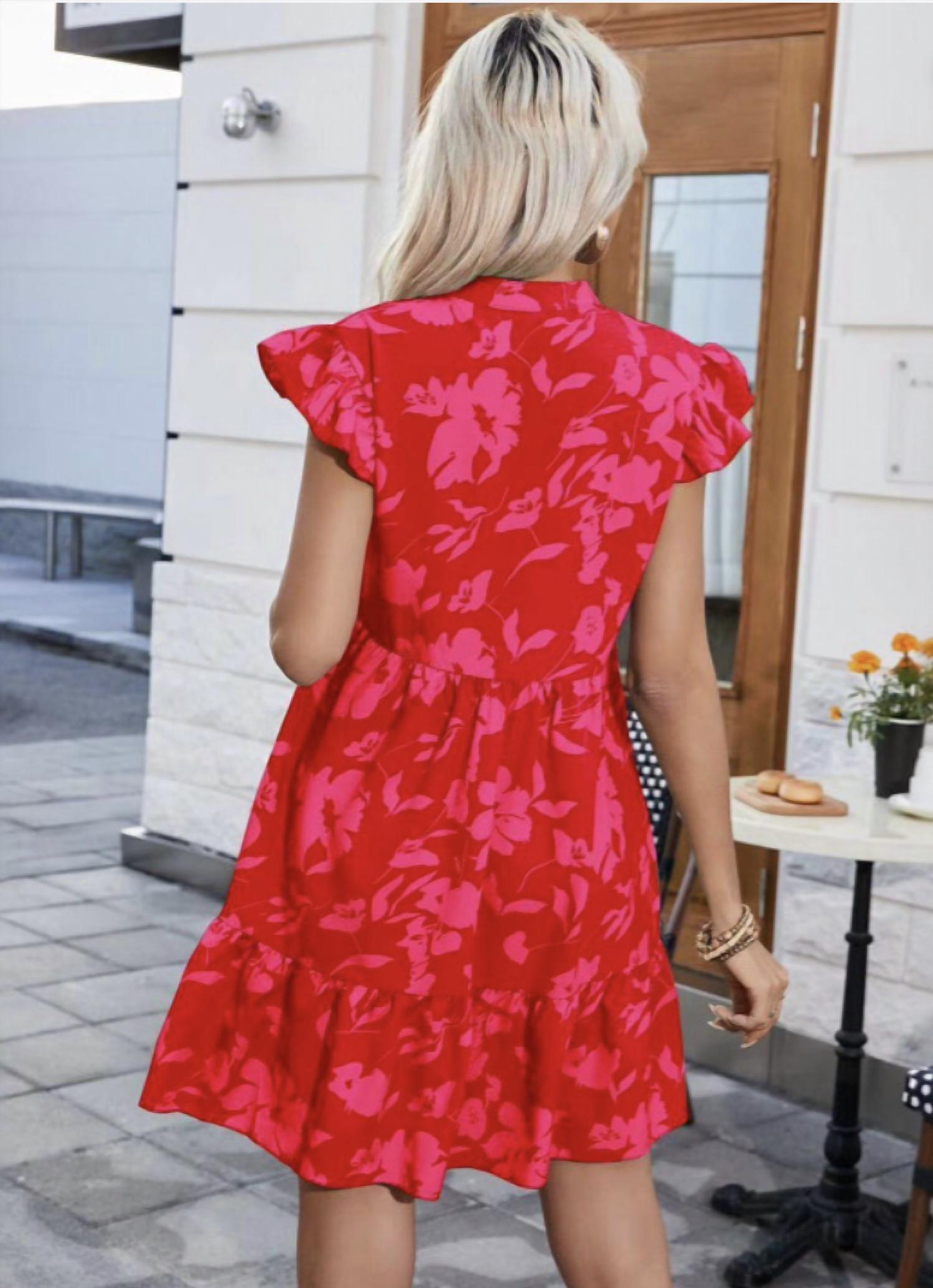 The Moment Collection - Summer Ready Floral Tiered Mini Dress