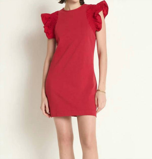Nation Ltd - Ellis Ruffle Sleeve Dress