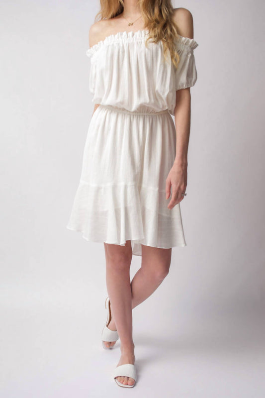 Nsf - Niara Short Sleeve Peasant Dress