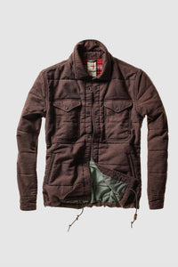 Relwen Men's Moleskin Snap Cpo Jacket in dark brown - men's jacket