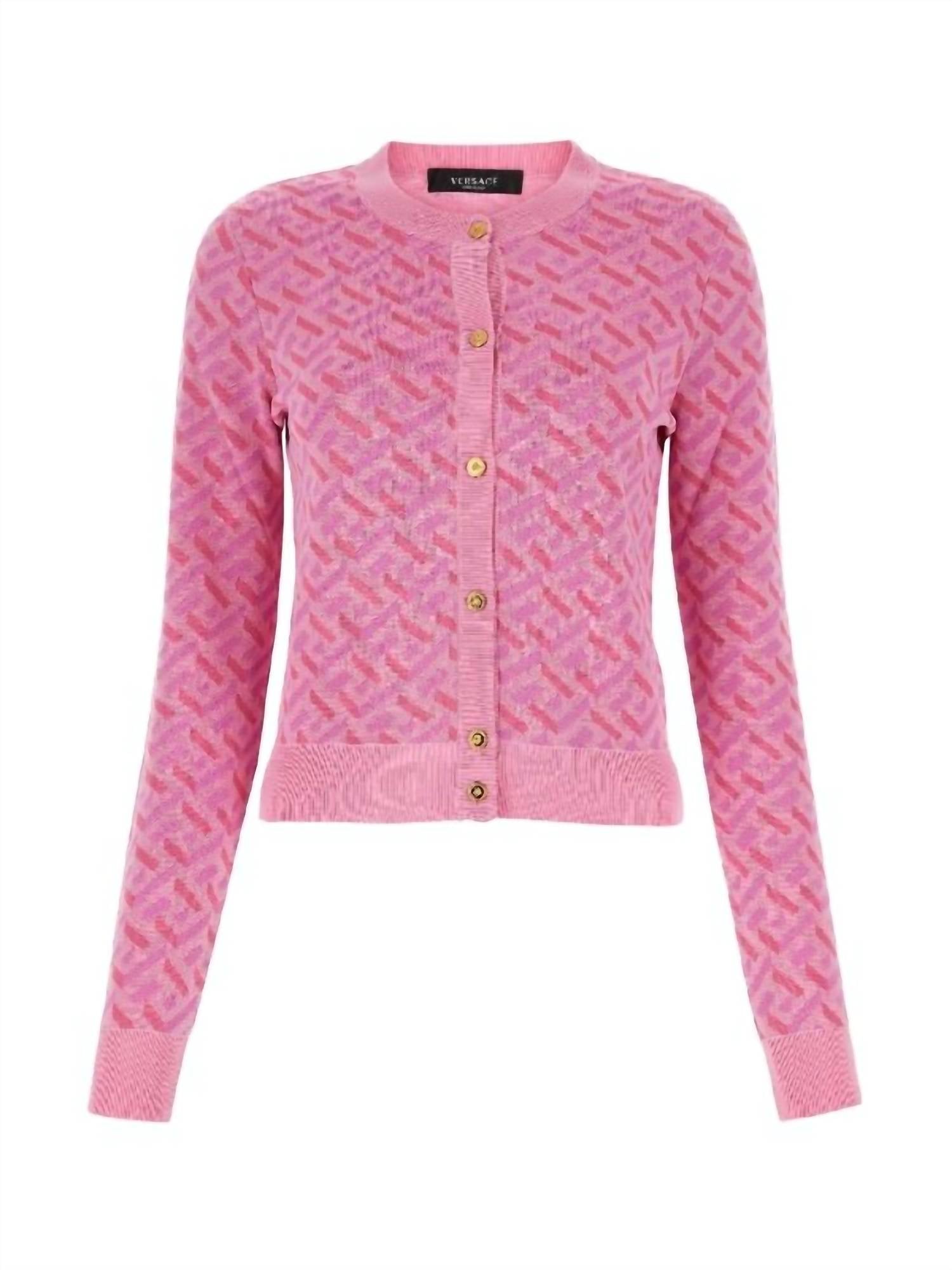 Versace - La Greca Jacquard Cardigan