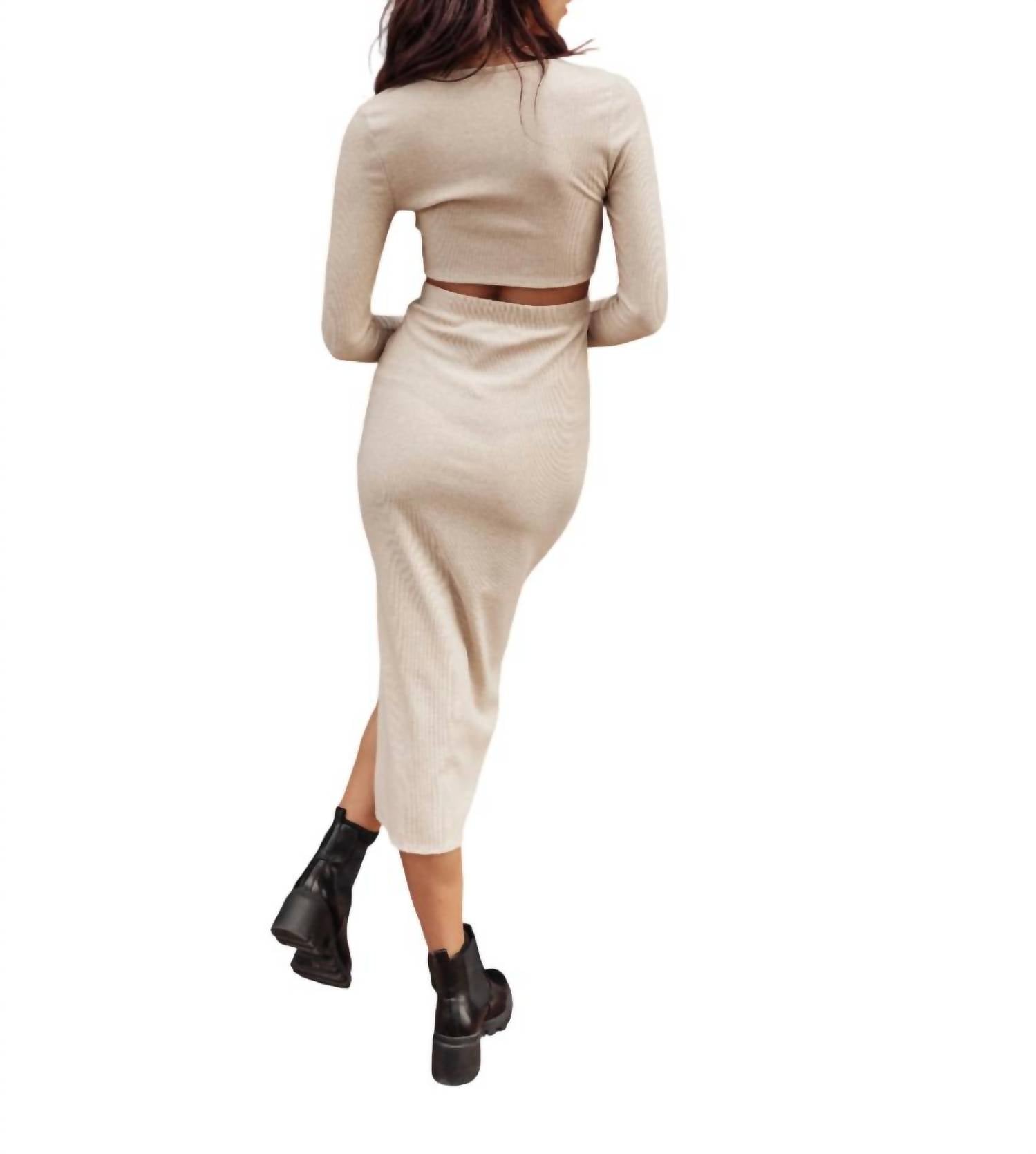 Fore Collection - Ella Cutout Midi Dress