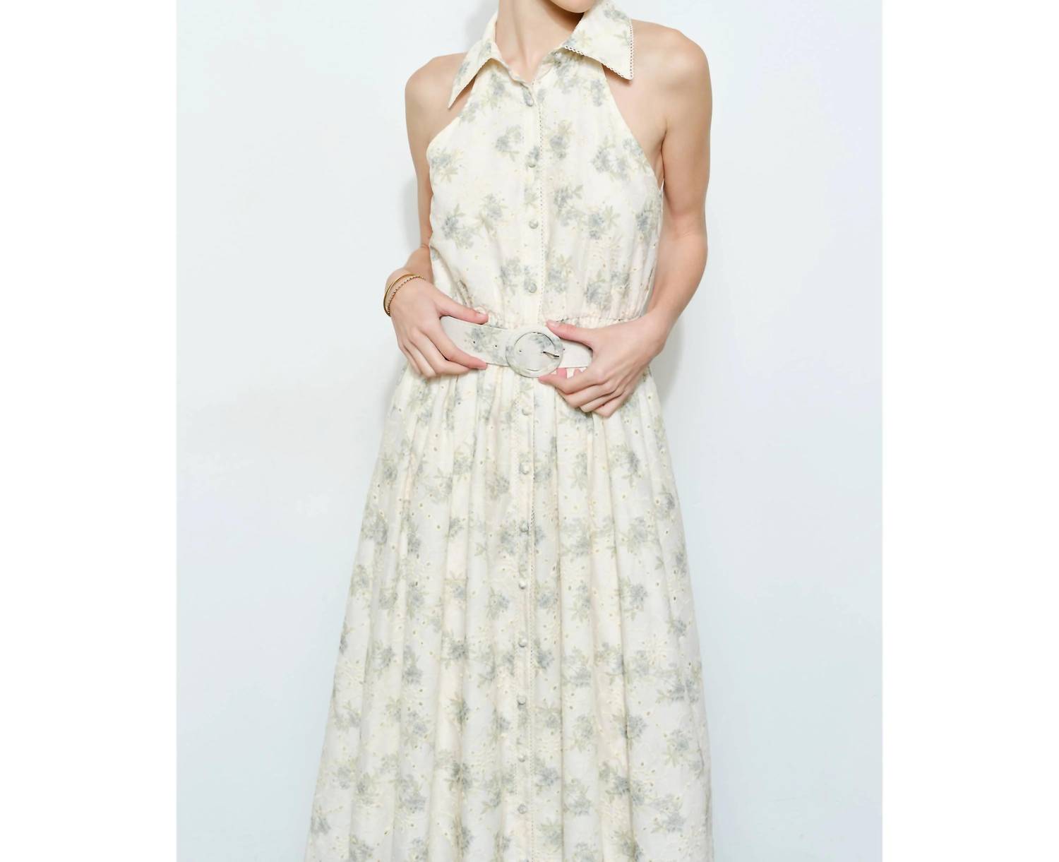 Ina Fashion - Florentina Eyelet Maxi Dress