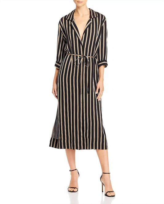 7 For All Mankind - Striped Midi Dress
