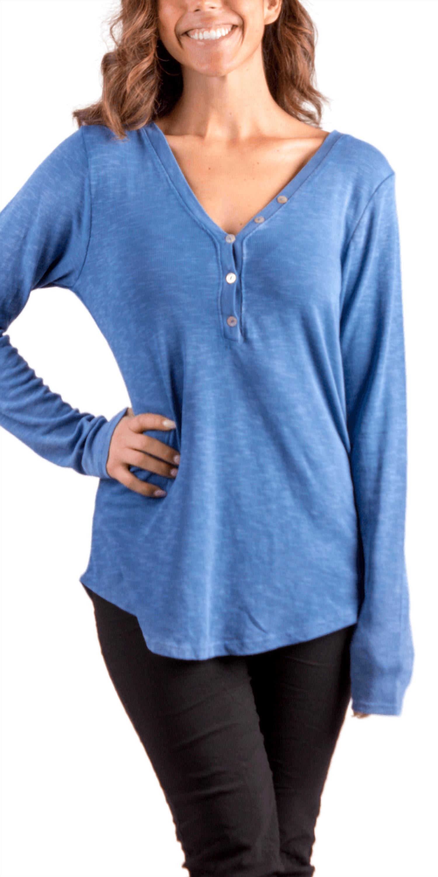 Gigi Moda - Iseppa Henley Long Sleeve Shirt