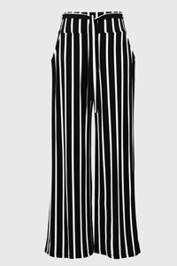 Joseph Ribkoff - Striped Silky Knit Wide-leg Pants
