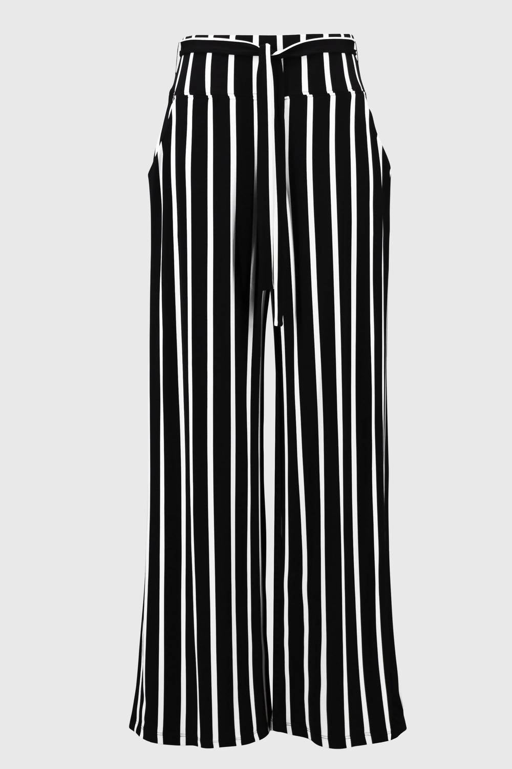 Joseph Ribkoff - Striped Silky Knit Wide-leg Pants