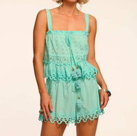 Ramy Brook - Amina Cotton Eyelet Coverup Top