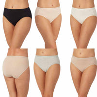 Carole Hochman - Women's Hi Cut 5 Pack Pantie Set