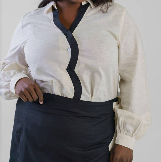 Never Fully Dressed - Mono Scallop Miley Shirt