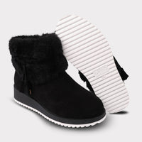 Lamo Women's Bailee Suede Zip Up Wedge Boot in black - women's shoe - view 9