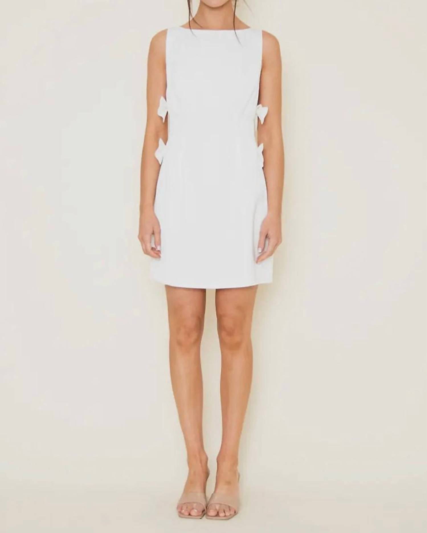 Fore Collection - Bow Detail Cocktail Dress