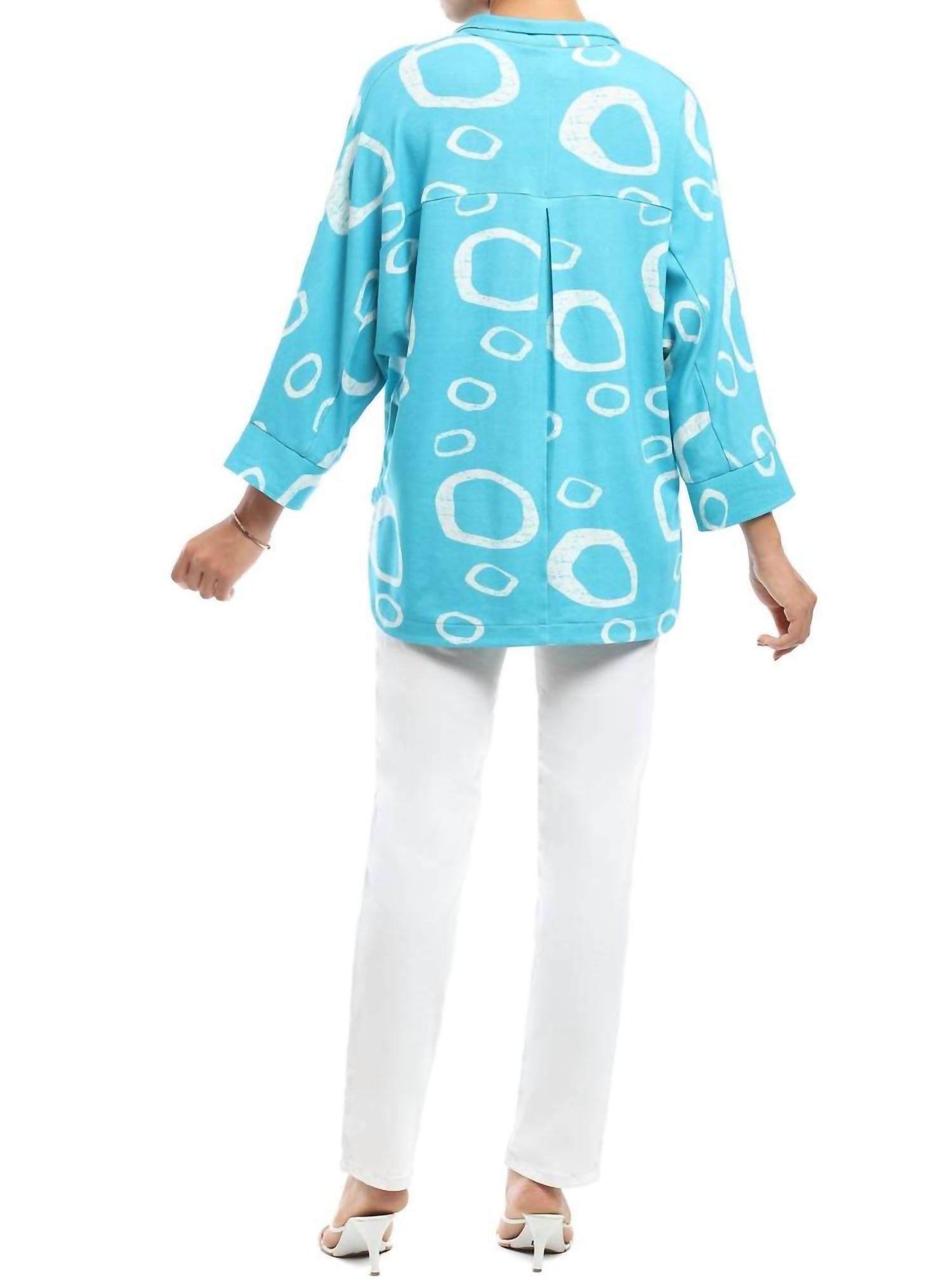Parsley & Sage - April Three Quarter Sleeve Collar Top