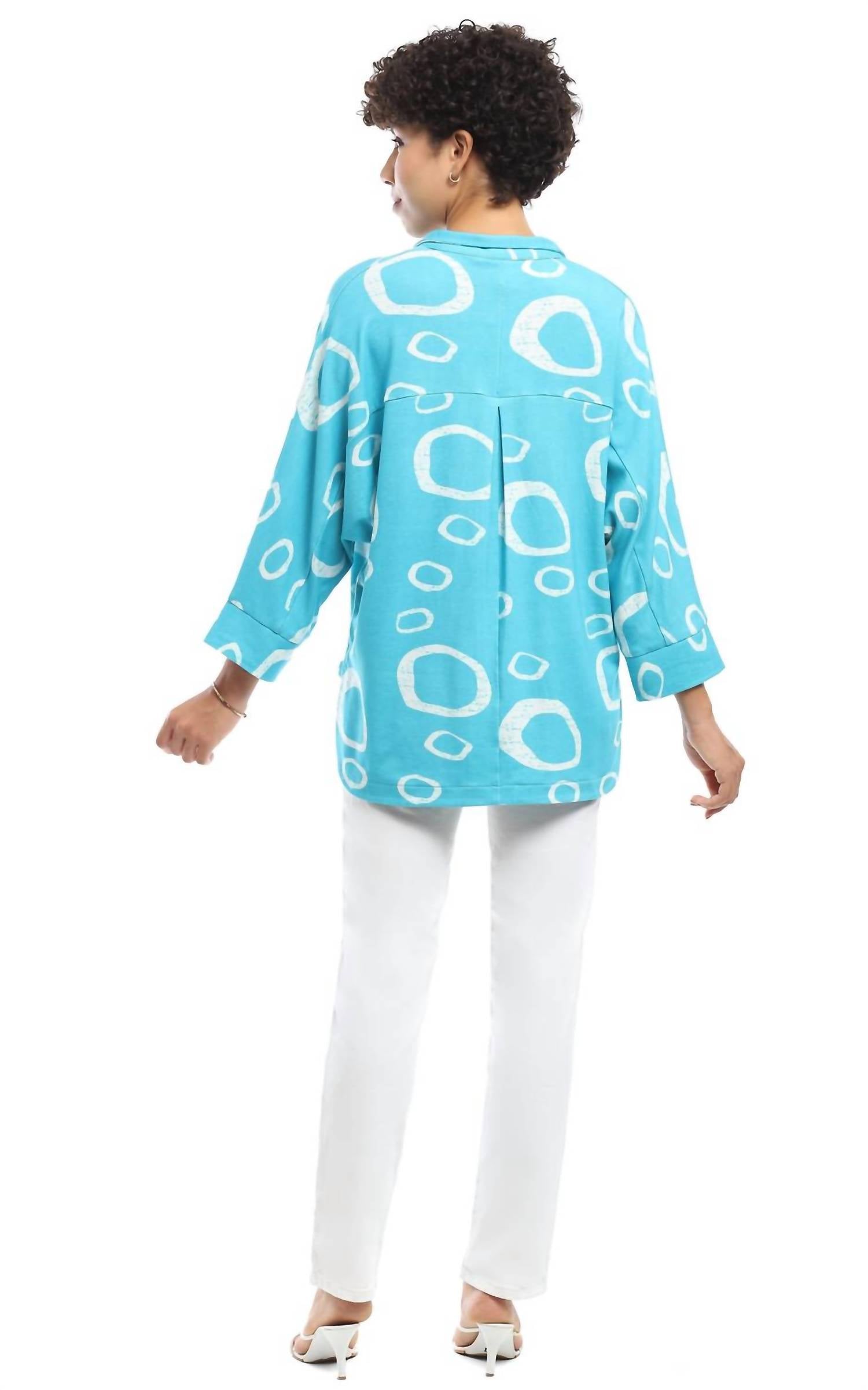 Parsley & Sage - April Three Quarter Sleeve Collar Top