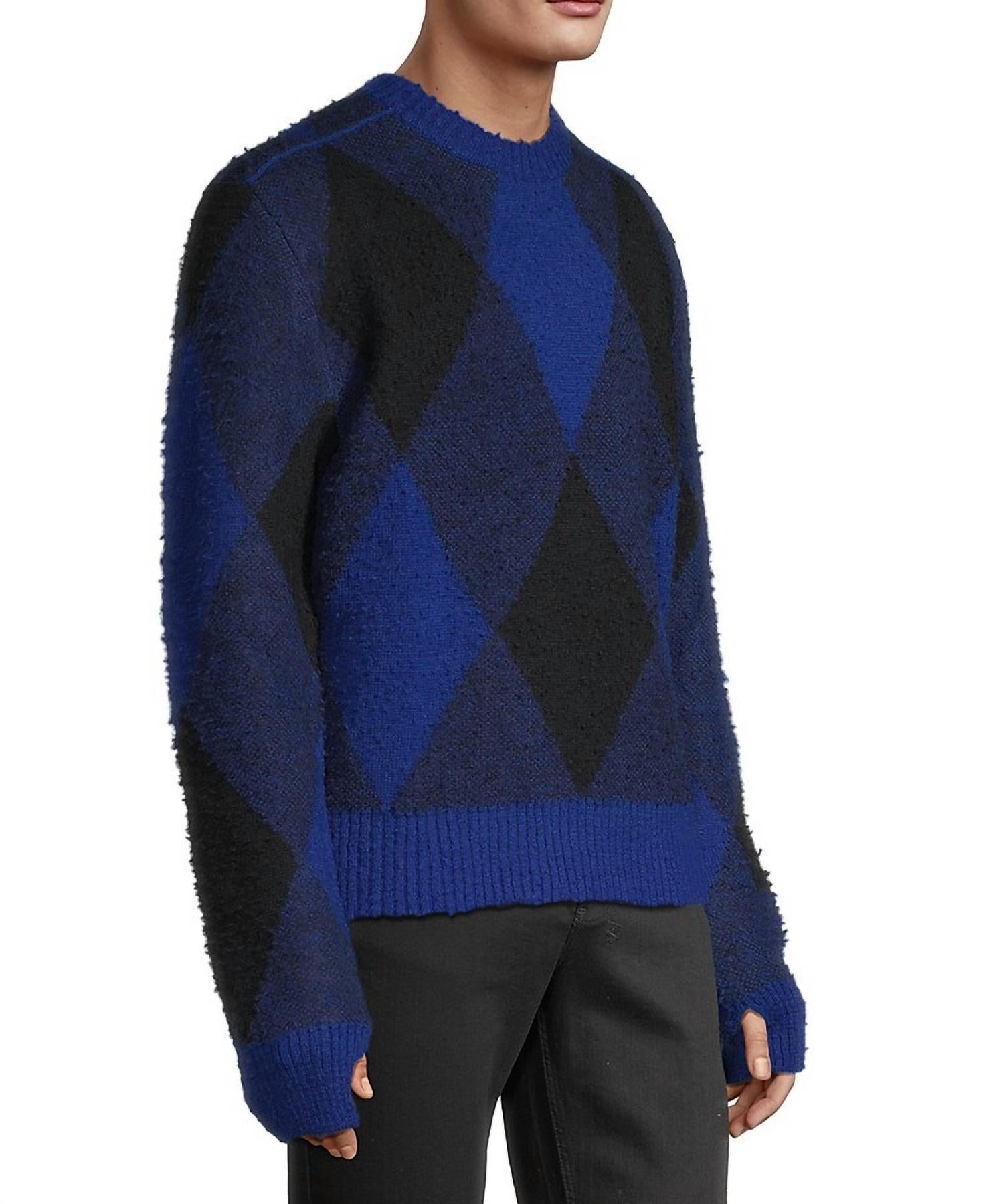 Burberry - Men's Argyle Check EKD Wool Pullover Sweater
