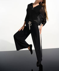 Joseph Ribkoff - High-waisted Wide-leg Trousers