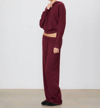 Eterne - Drawstring Wide Leg Sweatpants