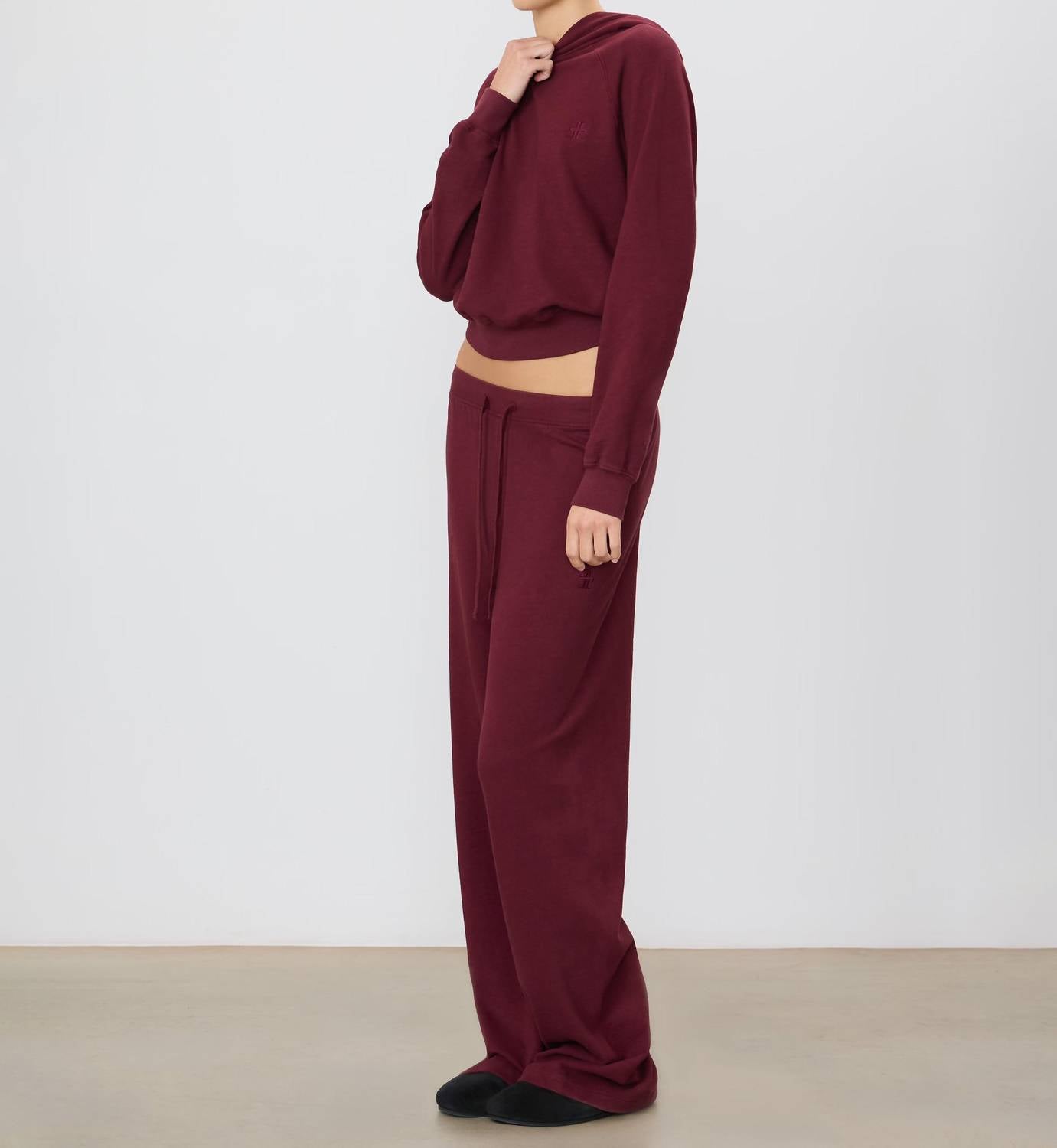 Eterne - Drawstring Wide Leg Sweatpants