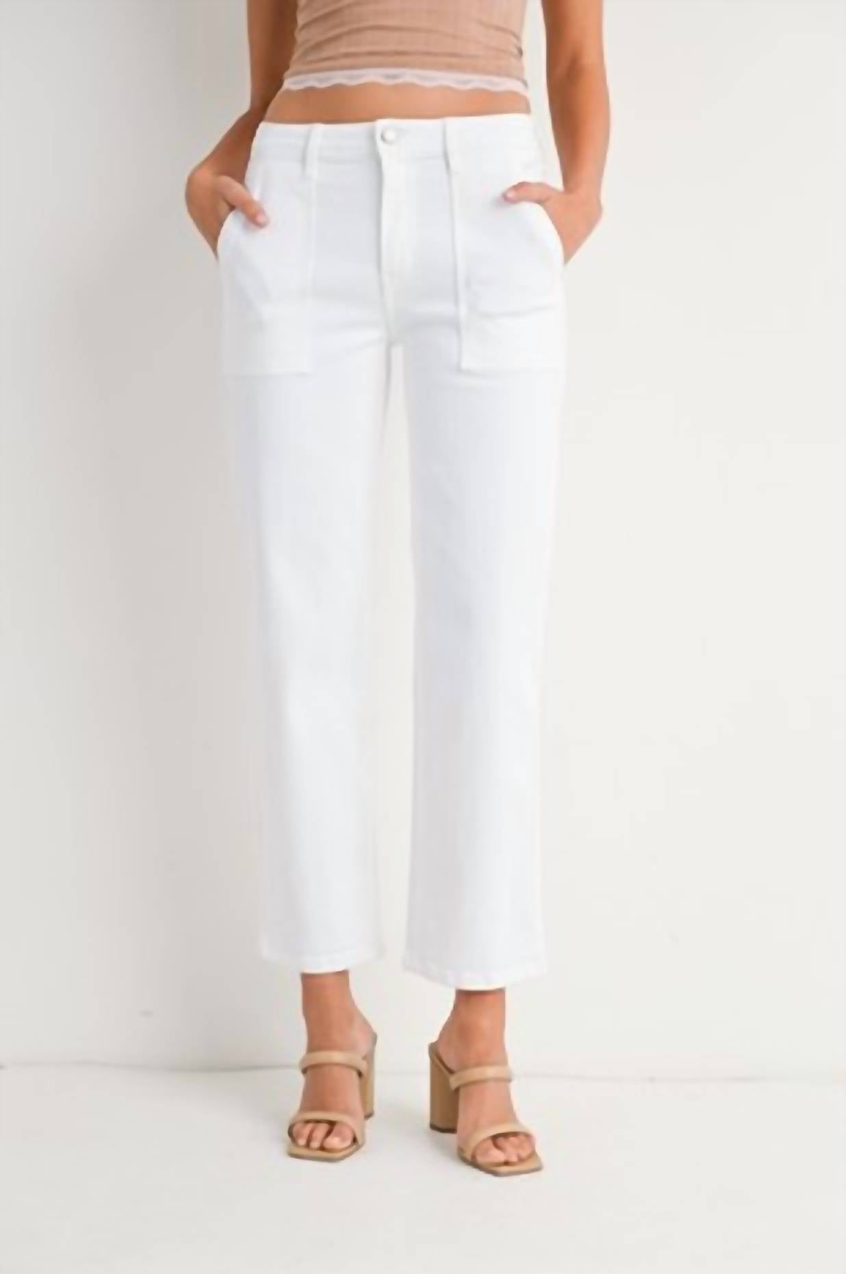 Just Black Denim - Women's Utility Pocket Straight Leg Pants