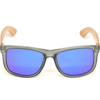 GOWOOD Men's Square Bamboo Wood Polarized Sunglasses in blue - men's accessory - view 4