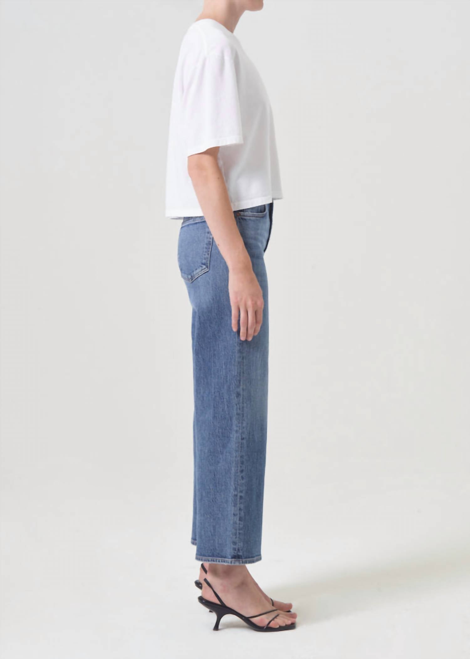 Agolde - Harper Crop Mid Rise Relaxed Straight Jean