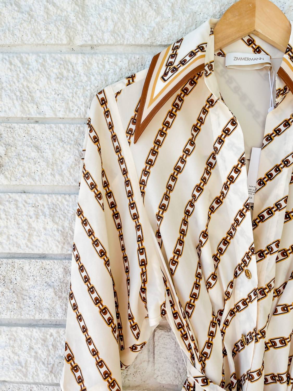 Zimmermann - Tuck Shirt Mini Dress