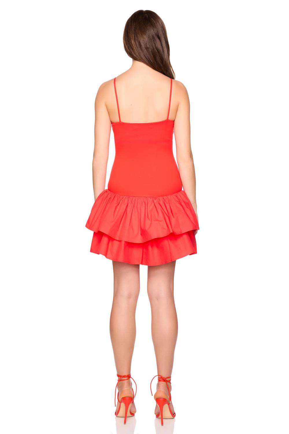Susana Monaco - Knit Poplin Drop Waist Double Tier Dress