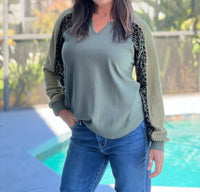 Kori - Mixed Messages Leopard Top