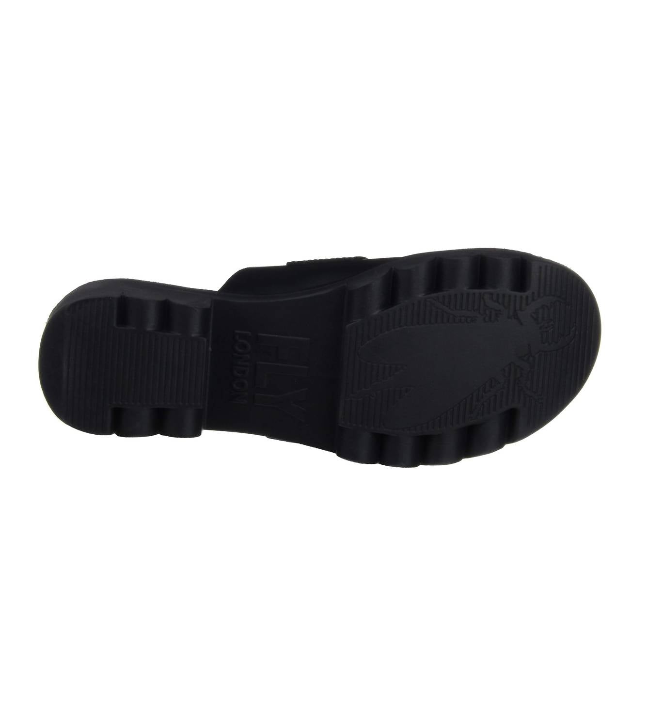 FLY LONDON Women's Cozy Heeled Sandals in black - women's sandal - view 7