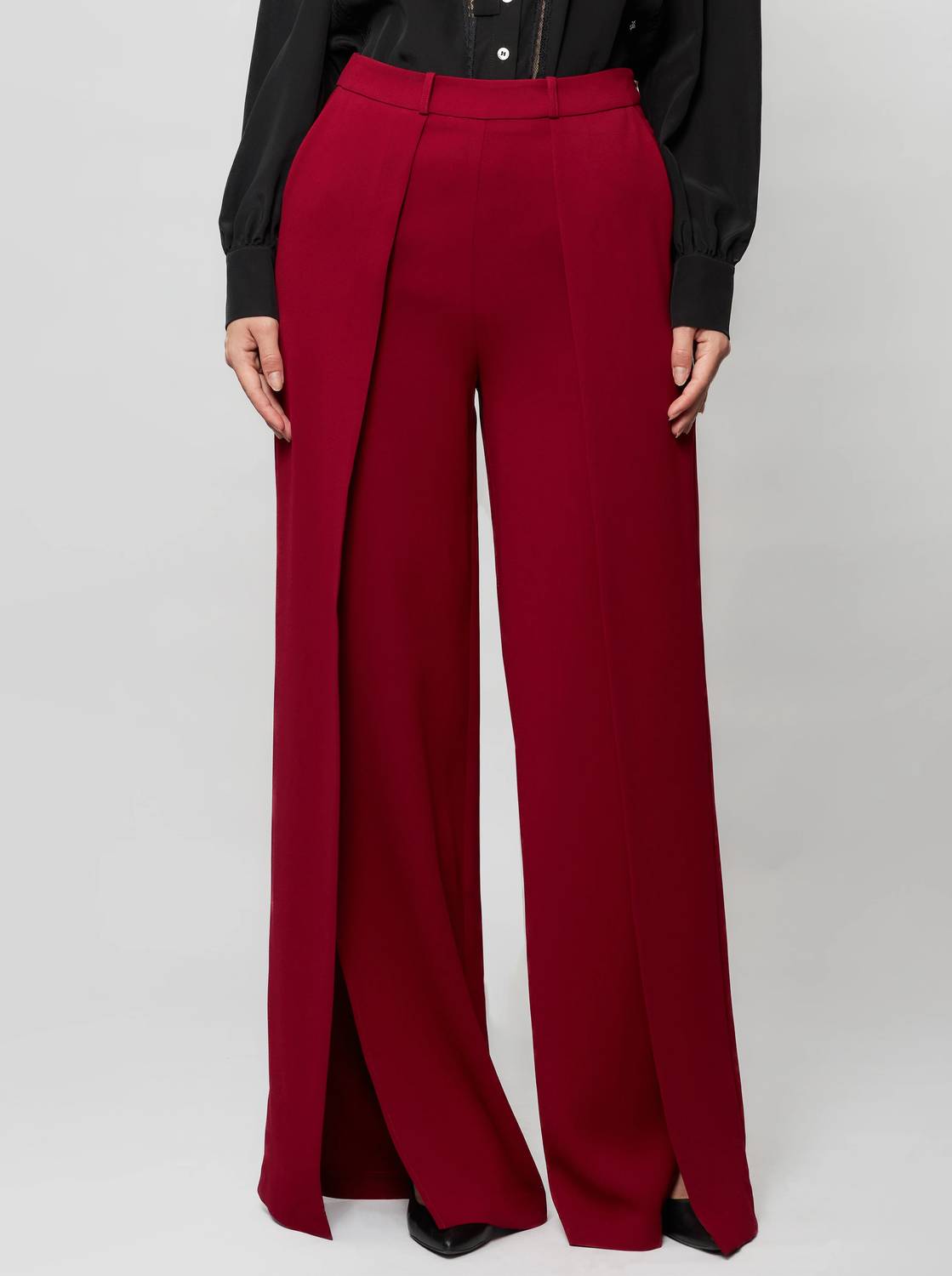 Solgo Atelier - Dina Wide Leg Crepe Pants
