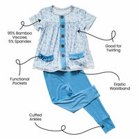 Laree + Co. - Kids Lexi Bamboo Short Sleeve Tunic Legging Set
