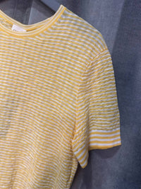 CLOSED Women's Crew Striped Top in mango - women's t-shirt - detail view